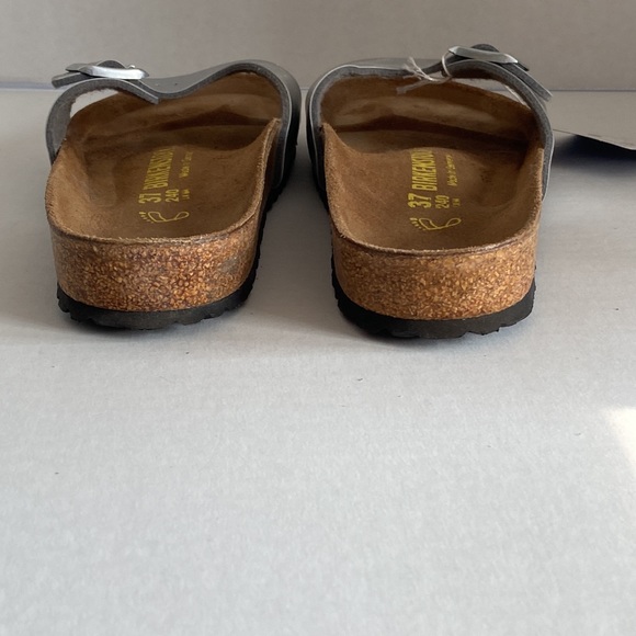 Brand NEW silver Birkenstock MADRID slides, EU size 37. US 6.5 - 7 - Picture 6 of 6